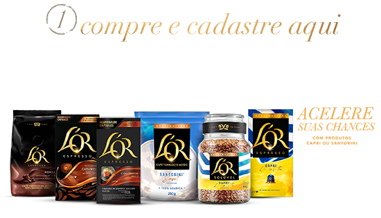 Passo 1: compre e cadastre 70 reais em produtos L'OR.