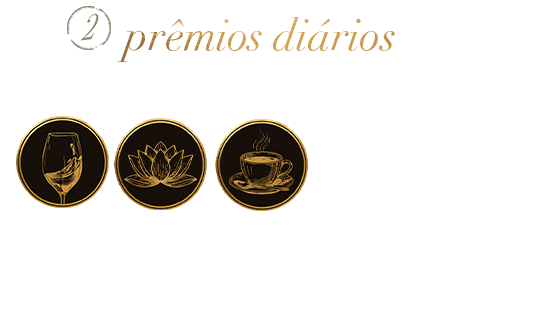Passo 2: concorra diariamente a experiências sensoriais exclusivas, como jantar, spa e cursos.